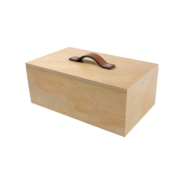 MDF handmade Wooden Storage box with Lid for glasses