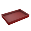 Red Wooden Serving Platter Rectangle Wooden Serving Tray Breakfast Tray