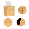 Alpine Industries Wooden Bamboo Square Tissue Box Cover