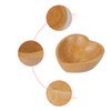 Rubber Wood Heart Shaped Lacquered Wooden Bowls