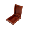 Teak Veneer Necklace Pendant Case Lacquered Jewelry Gift Boxes