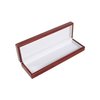 Karamanda 6 Wide Slots Wooden Paint Watch Box, Cherry-red Watch Storage Organizer with Glass Top and Locking Clasp for Women Men's Christmas Gift