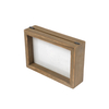 Rubber wood double sided photo frames Brown wooden picture frames