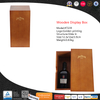 wooden Bottle Display slide in with Single Wine bottel logo by golden printing ,A Gift for Wedding or Any Occasion