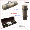 Wood Wine Bottle Holder Decorative Wooden Gift Box with Antique Brass Handle and Latch