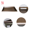 Wooden Folding Tray Tables Portable Breakfast Dinner Serving Laptop Tray Side End Table Space Saving Design Compact Foldable Wooden Tray Stand