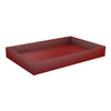 Red Wooden Serving Platter Rectangle Wooden Serving Tray Breakfast Tray