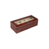 Watch Box Case Organizer Display for Men Women, 5 Slot Wood Box with Glass Top, Watch Box Display Case Organizer