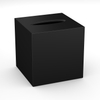 Black Tissue Box Holder with Magnetic Bottom