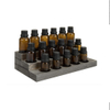 MyGift 3-Tier Vintage Grey Wood 17-Bottle Essential Oil Display Stand